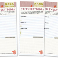 totweettoday gratis printable worksheet mamamarketing marketing tip twitter strategie