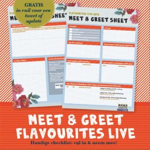 Handige dagplanner voor Flavourites Live! 2012